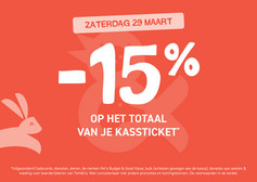 15% korting op je kasticket