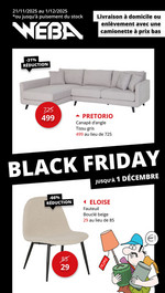 Black Friday chez WEBA ! Vos nouveaux meubles et d