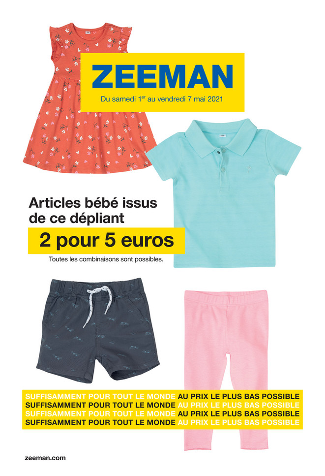 Folder Zeeman du 01/05/2021 au 07/05/2021 - Promotions de la semaine 18