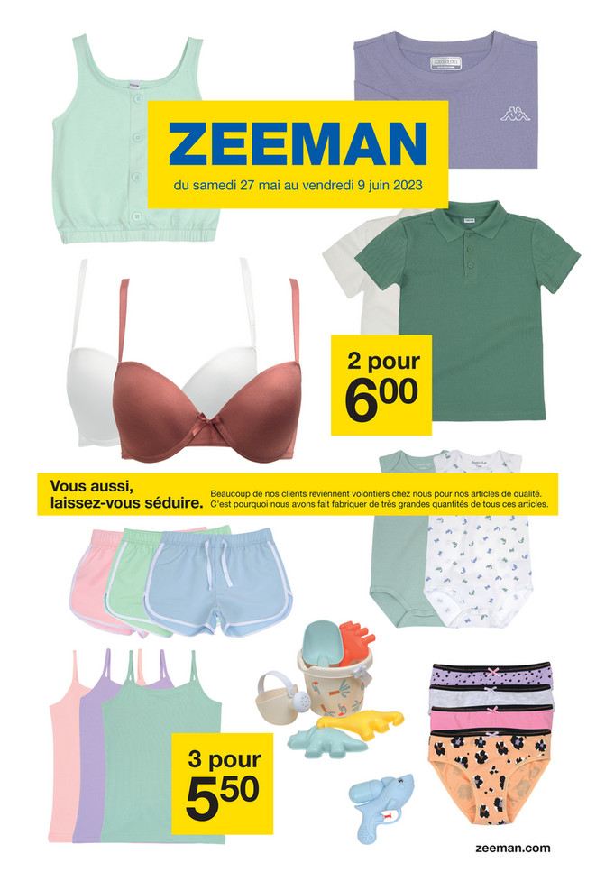 Folder Zeeman du 27/05/2023 au 09/06/2023 - Promotion de la semaine 22-23