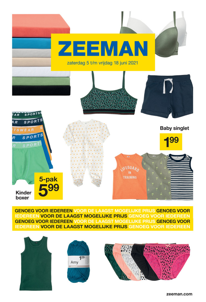 Zeeman folder van 05/06/2021 tot 18/06/2021 - Weekpromoties 23-24 