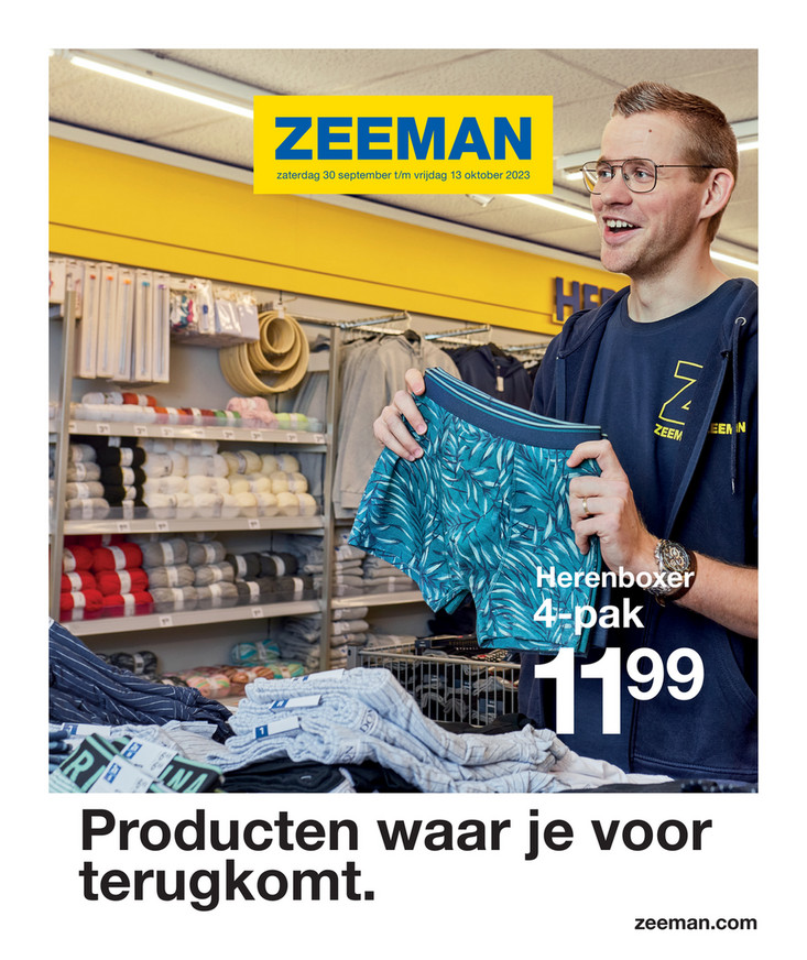Zeeman folder van 30/09/2023 tot 13/10/2023 - Weekpromoties 40-41
